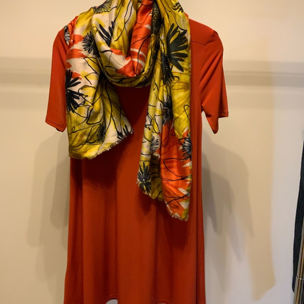 Knit Short Dress **Scarf Not Included